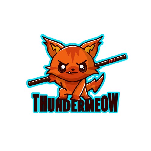 Need a logo for an up-and-coming gamer, thundermeow Design by Bacterykey