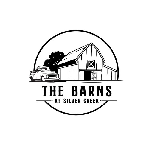 The Barns at Silver Creek - Simple Logo Design by Antonius Agung