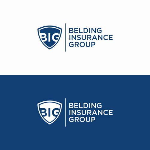 Simple logo w/ shield and letters "BIG" for insurance group Design by Auriga_