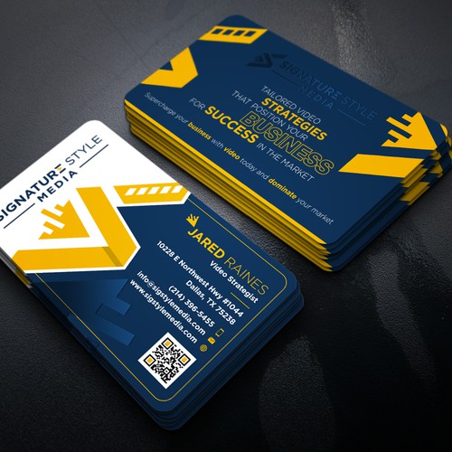Design the Perfect Signature Style Business Card for my Video Production Company Design by Xclusive16