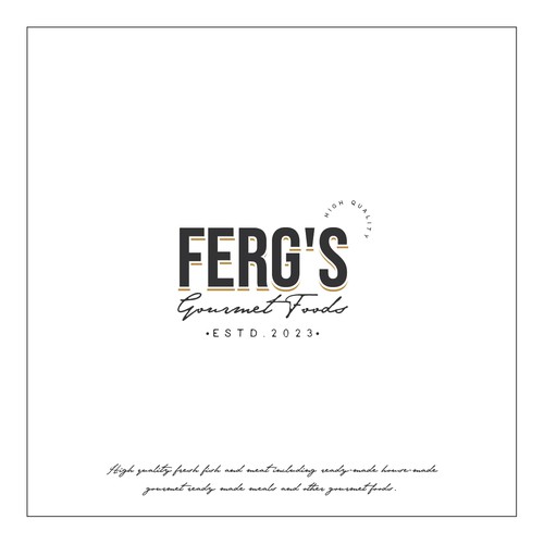 Create a Gourmet Food logo for high quality produce - fish, meat & ready made meals Diseño de Zoe R.