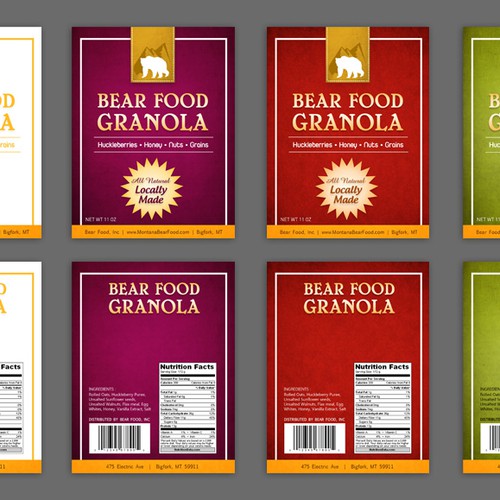 print or packaging design for Bear Food, Inc デザイン by mille_design