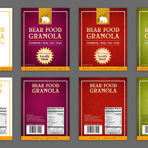 print or packaging design for Bear Food, Inc Réalisé par mille_design