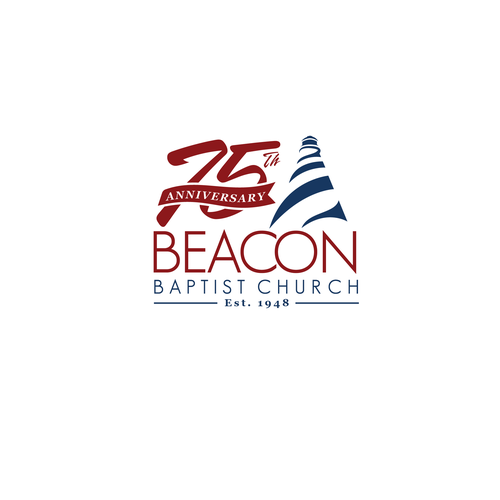 Beacon Baptist Church 75th anniversary logo Design by kafaH