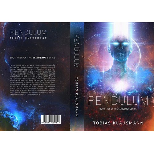 Book cover for SF novel "Pendulum" Design por LMess