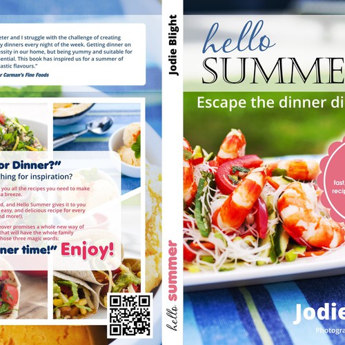 hello summer - design a revolutionary cookbook cover and see your design in every book shop デザイン by Micro-FX