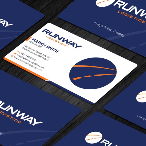 Runway Logistics Business Card Design by prosenjit_P