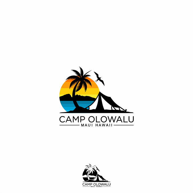 Island Beach Camping - simple, clean, modern logo needed | Logo design ...