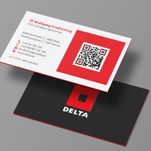 DELTA Business Card Relaunch Design réalisé par chandrayaan.creative