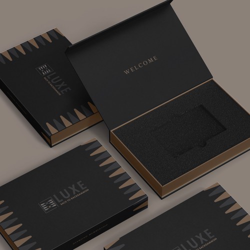 Design a box for all LUXE members cards. This card is recieved and used by all Luxe members. Design by CUPEDIUM