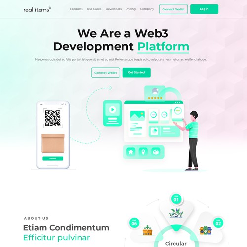 Designs | Web3 for the Circular Economy (Saas) | Web page design contest