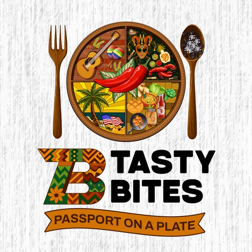 Design a Bold, Soulful Logo for Tasty Bites – Caribbean Meets Southern Comfort Design by TA Shorif
