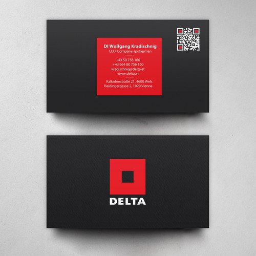 DELTA Business Card Relaunch Design réalisé par chandrayaan.creative