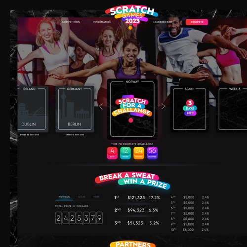 Functional Fitness Online Competition Website | Scratch Games Design by BobbyLex