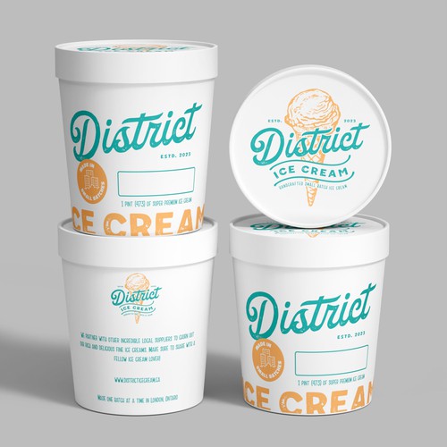 'Cool' NEW Ice Cream Pint design Diseño de CUPEDIUM