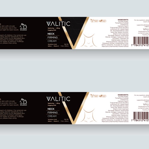 Neck firming cream - expensive look Design by ....Comartstudios™