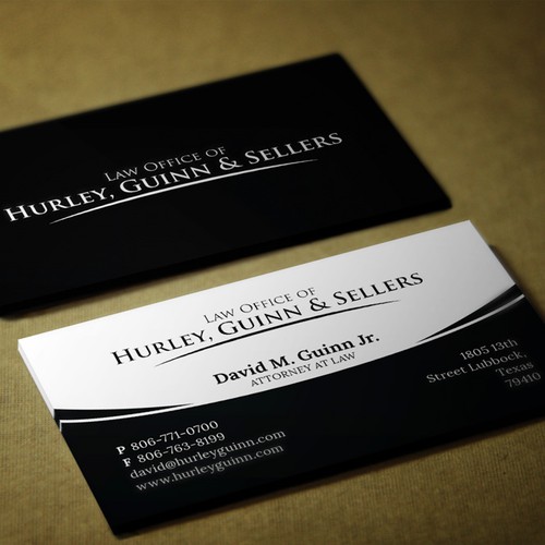 Use our law firm logo to make business cards Design by mad_best2