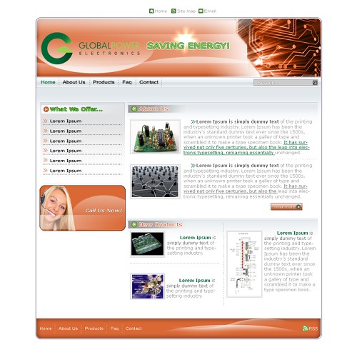 Design di Website Design for Green Electronic Company di GlobalVisionA