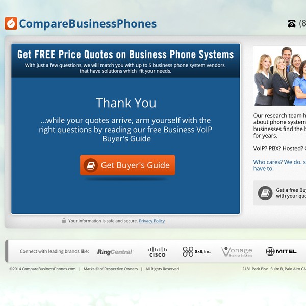 Design by DzinePfect - Saibaba titled "Get-a-Quote Lead Generation Landing Page"