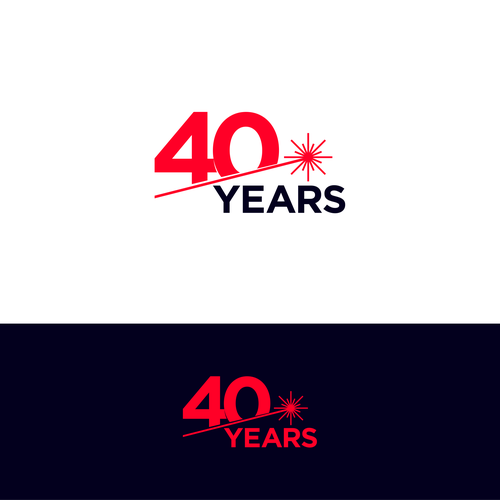 Looking for a modern, expressive 40 years jubilee logo Design by InTuos Pro