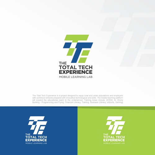 Design a Gaming/Futuristic style logo for "The Total Tech Experience"-Mobile Learning Lab on Wheels Design by F3design™⭐