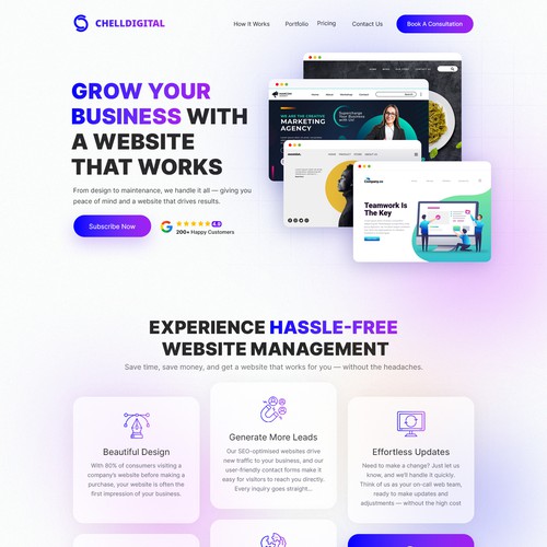 Homepage redesign for Web dev agency Design by MercClass