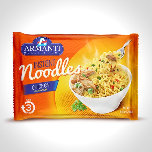 New Armanti Instant Noodles Design réalisé par tomdesign.org