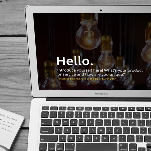 99designs Presentation Template for Startups Design by Katie Rhead