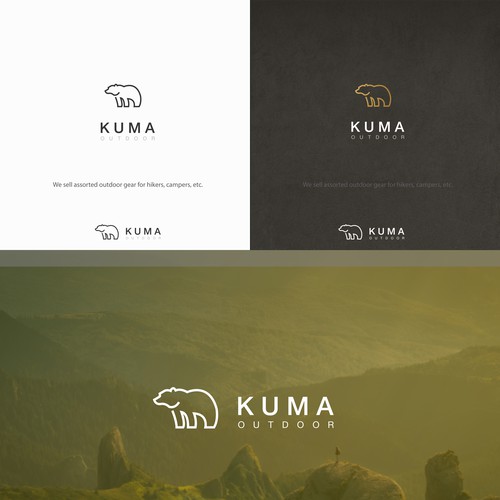 Simple, stylized logo for outdoor gear company Logo design contest