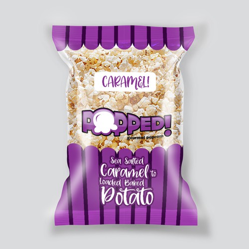 Lets make a POPPIN' popcorn bag design! Design by Shereef_CM