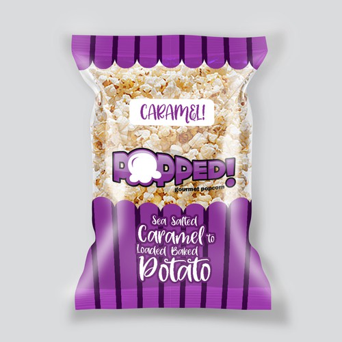 Lets make a POPPIN' popcorn bag design! Design by SRAA