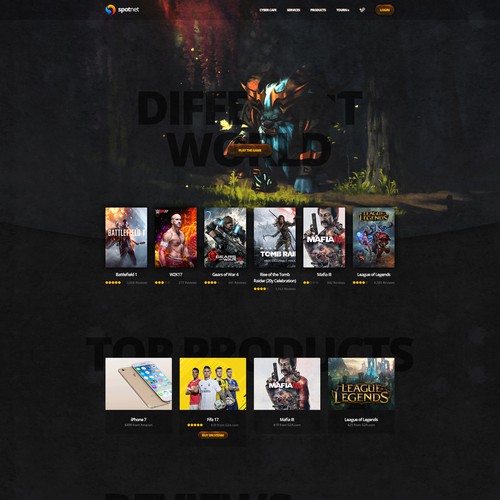 Spotnet website Design von Envaios