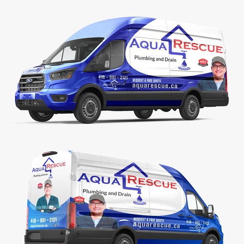 Aquarescue Van Wrap Design by A2Z ♈︎BRANDING♈︎©