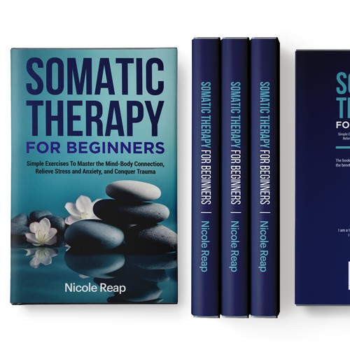 Design a book cover about Somatic Therapy for Beginners Design by ~99~