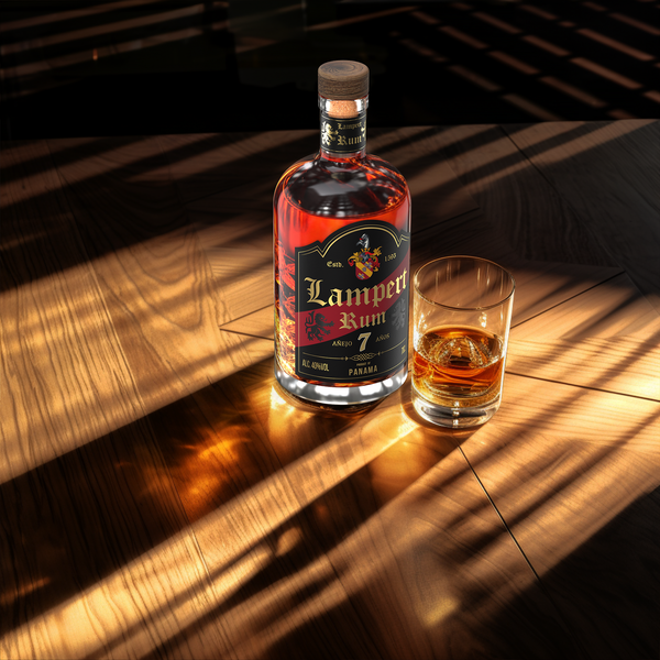 Lampert Rum label design
