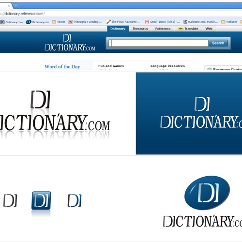 Dictionary.com logo Design por drunken_guy