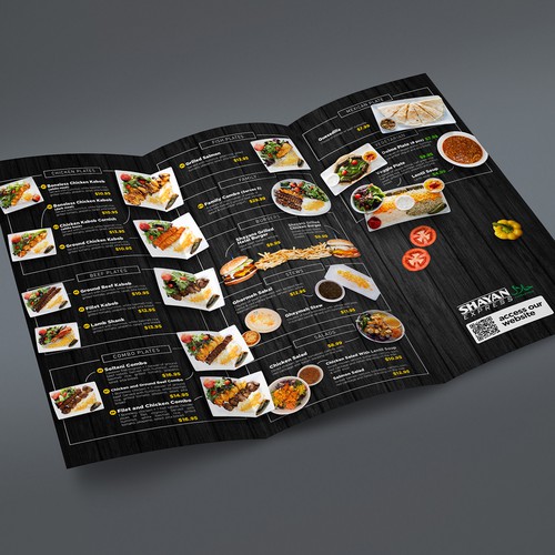 Design a menu for middle eastern restarant Design by Levy Camara