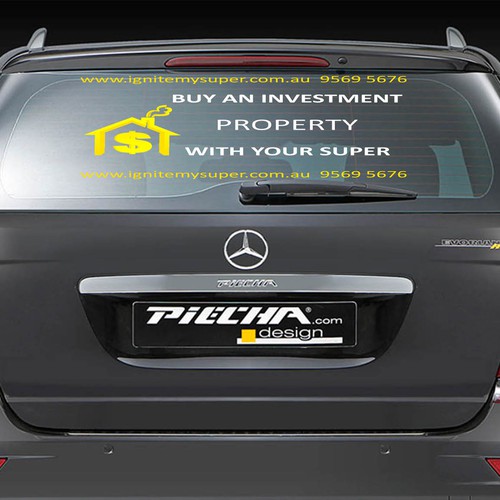 Back Windscreen Signage Design by pyroman92