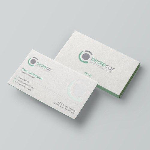 business card for company called birdie Design by Brandmaker artist