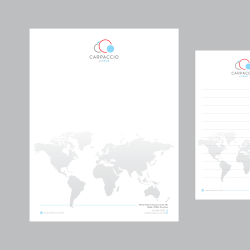 Give more muscle to research with graphic ID for CARPACCIO.cloud Design by DesignsTRIBE