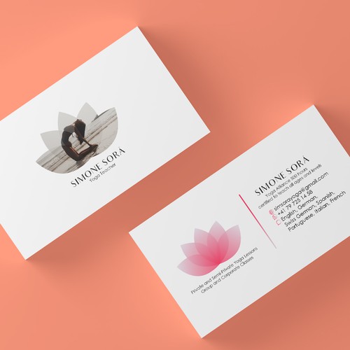 Design A Beautiful Business Card For A Yoga Teacher Business Card Contest 99designs