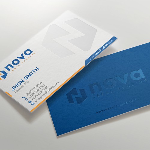 Design a Print Material (Biz Card, Letterhead, Letter) for Legal Funding Company Diseño de kaylee CK