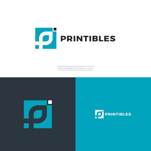 Stylish Logo for New Wall Art  Brand - Multi-Vendor Printable Art Design by gotchagraphicsdotcom