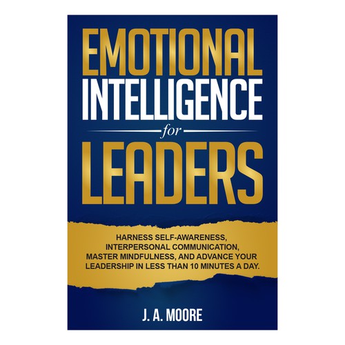 Need an Emotional Intelligence for leaders book cover. Design by anisha umělec