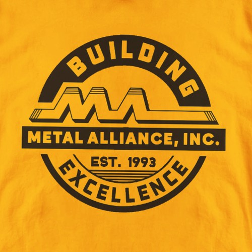 T-shirt design for high quality construction company Design by MariaSay