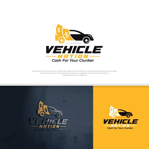 Vehicle Nation Seeks Logo For Junk Car Business. Design by StudioJack