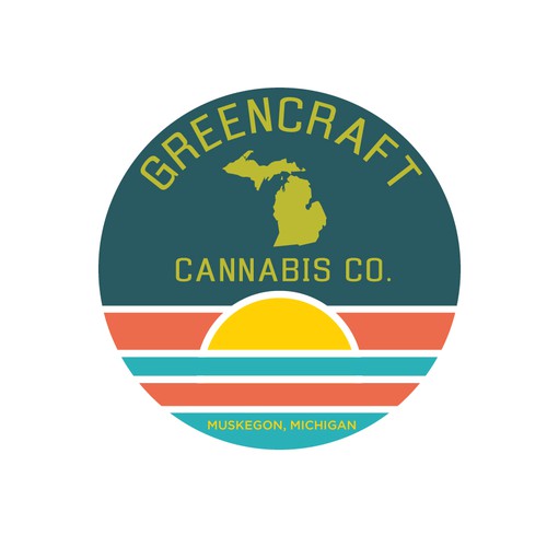 Brand Logo for craft cannabis grow in Michigan. Design by antesofte ✌