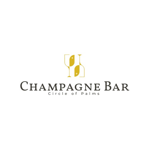 Luxury and modern Champagne Bar logo Design réalisé par ALTN