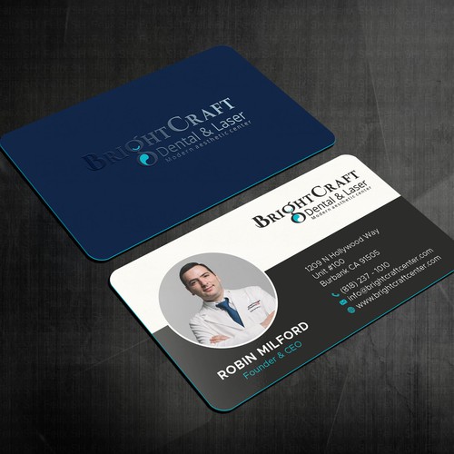 Modern Dental and Medical SPA business card Design réalisé par Felix SH