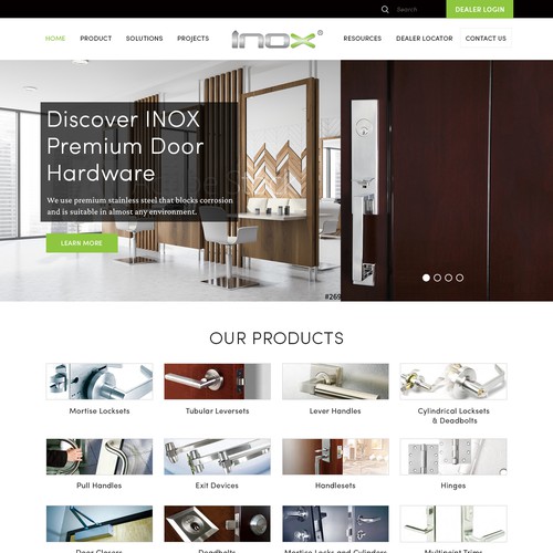 Architectural hardware website Design von ♾️e2infinity♾️